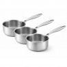 Lot de 3 Casseroles Inox – LUMIA