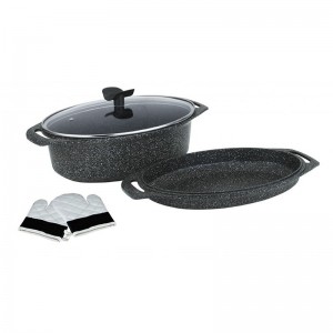 Cocotte Ovale 3 Pièces (Grand Modèle)