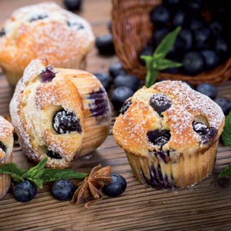 Moule à Muffins Dr. Oetker 12 Cavités - Revêtement Antiadhésif, Acier, Diamètre 7cm - Pour Cupcakes Et Muffins